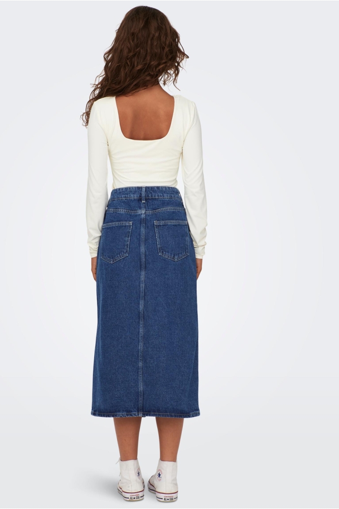 ONLBIANCA MIDI SKIRT DNM REA NOOS 15319268 MEDIUM BLUE DENIM
